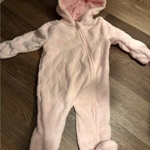 ☀️Soft Pink Hooded Kids Footie☀️